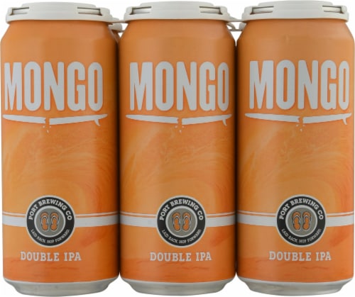 Port Brewing Co. Mongo Double IPA Beer Perspective: front
