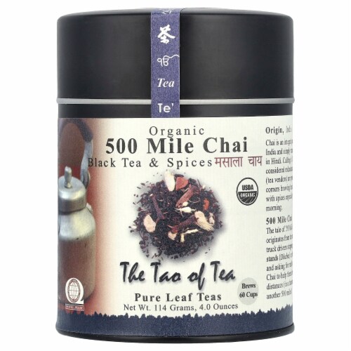 The Tao Of Tea Hand Blended, Scented Black Tea, Ginger Peach, 4 Oz 114 G