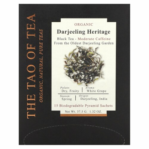 Darjeeling Heritage Organic Tea Bags Perspective: front