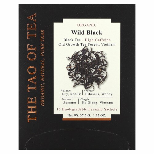 Wild Black Organic Tea Bags Perspective: front