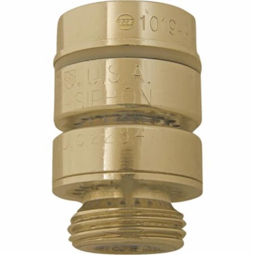 Arrowhead Brass & Plumbing 252853 Automatic Self Draining Anti-Siphon Vacuum Breaker, Red Bra Perspective: front