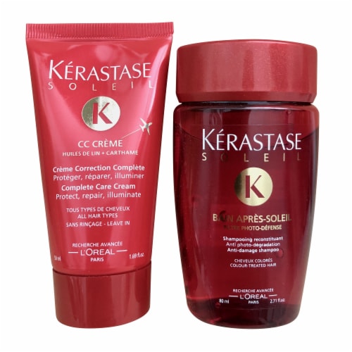 Kerastase Bain Apres Soleil 2.71 OZ and Rinse OZ Travel Set, 1 - Food Stores