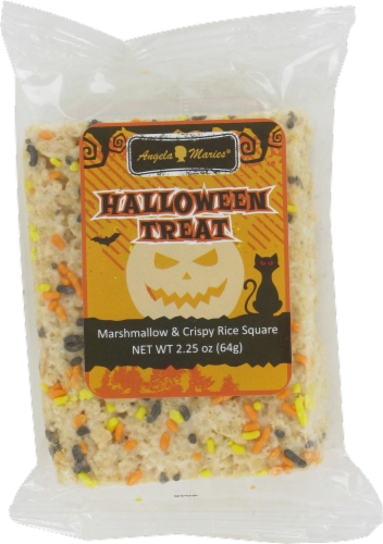Angela Marie Halloween Treat Marshmallow and Crispy Rice Square Perspective: front