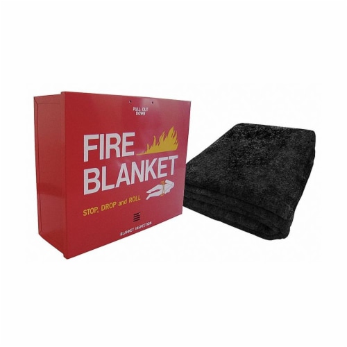 Sim Supply Fire Blanket and Cabinet, Wool  BCCOL Perspective: front