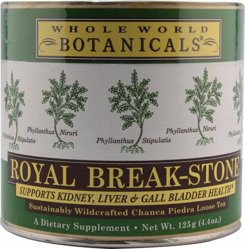 Whole World Botanicals  Royal Break Stone Tea Wildcrafted Chanca Piedra Perspective: front