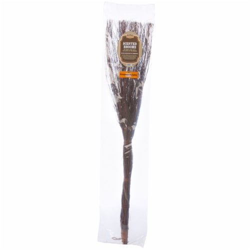 CBK Avery Pumpkin Cinnamon Scented Broom Perspective: front