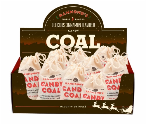 Hammond's Candy Coal Holiday Gift Bag Perspective: front