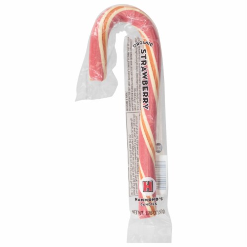 Hammond's Organic Strawberry Candy Cane Perspective: front