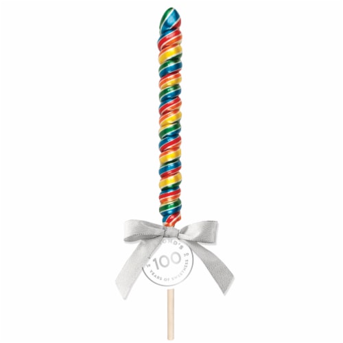 Hammond's Candies Rainbow Blast Spiral Lollipop Perspective: front