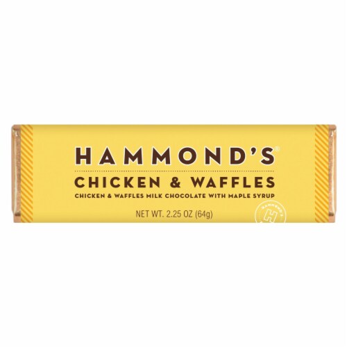 Hammond's® Chicken & Waffles Milk Chocolate Bar Perspective: front