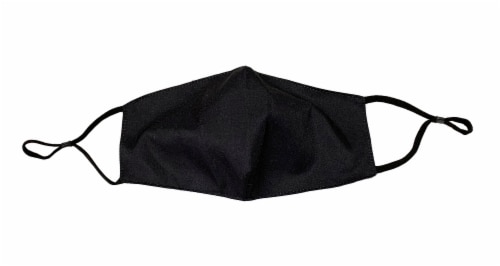 ORLY Ladies' Adjustable Safety & Protection Fabric Mask - Black Perspective: front