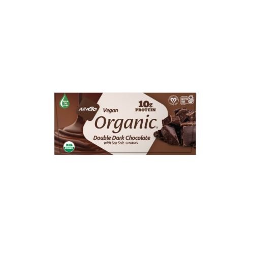 NuGo Organic Double Dark Chocolate Protein Bars Perspective: front