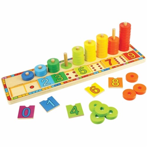Bigjigs Toys BJT531 Learn to Count Toy Perspective: front