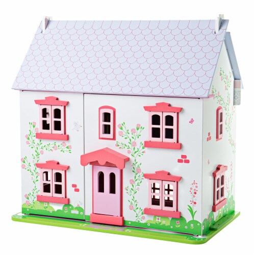 Bigjigs Toys, Heritage Playset Rose Cottage Perspective: front