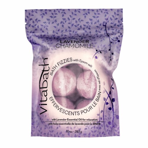 Vitabath Lavender Chamomile Bath Fizzies Perspective: front