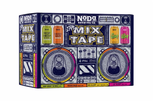 NoDa Brewing Company IPA Mix Tape Variety Pack Craft Beer Perspective: front