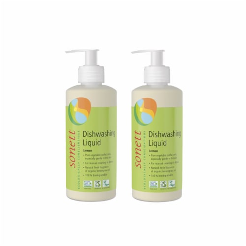 Sonett Organic Dishwashing Liquid Lemon 10 oz ( Pack of 2 ) Perspective: front