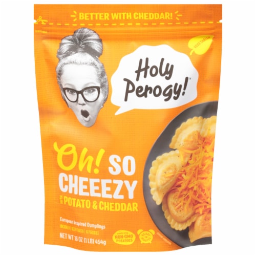Holy Perogy!™ Oh! So Cheesy Potato & Cheese Pierogies Perspective: front
