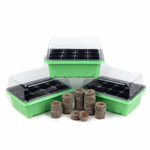 Wilmer Worm FL22033TP Germination Tray and Dome With Peat Pellets Perspective: front