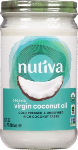 Nutiva® Organic Virgin Coconut Oil Perspective: front
