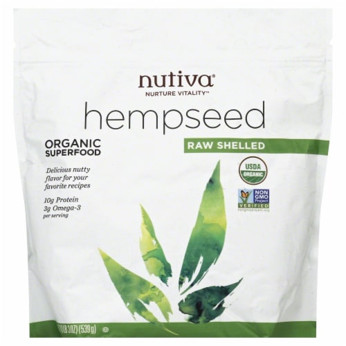 Nutiva Organic Shelled Hempseed Perspective: front