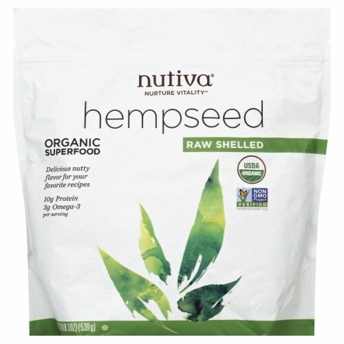 Nutiva Organic Shelled Hempseed Perspective: front
