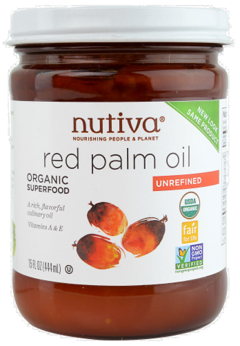 Nutiva Unrefined Red Palm Oil Perspective: front