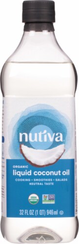 Nutiva® Organic Classic Liquid Coconut Oil Perspective: front