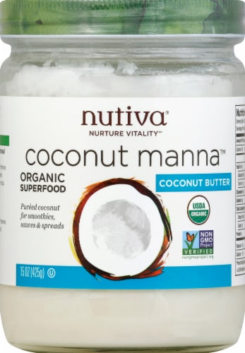 Nutiva Organic Coconut Manna Perspective: front