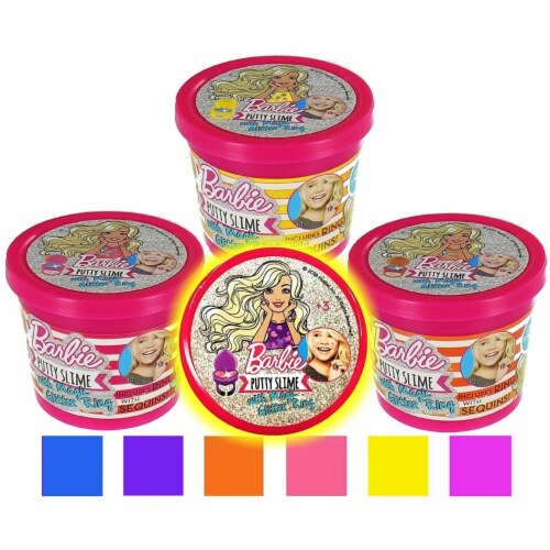 Barbie Putty Slime 3 Pack Magic Glitter Ring Mattel 1 unit Food