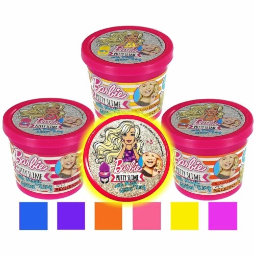 Barbie Putty Slime 3-Pack Magic Glitter Ring Mattel, 1 unit - Harris Teeter