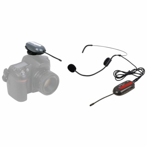 Digital UHF Wireless Audio System for Digital Video Cameras Perspective: front