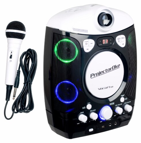 CDG/Bluetooth karaoke system with LED projector, 1 - King