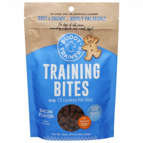 Buddy's Bacon Training Bites Perspective: front