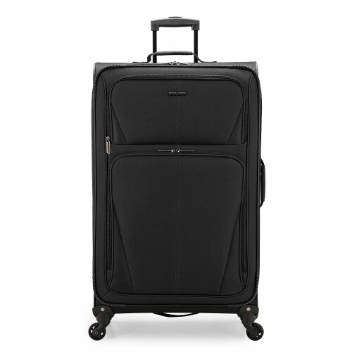 U.S. Traveler Esther Expandable Spinner Luggage - Black Perspective: front