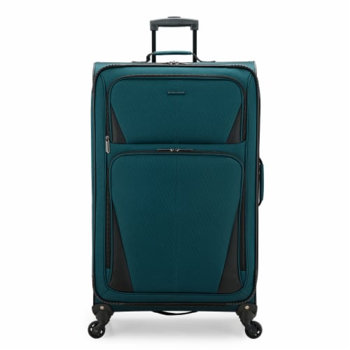 U.S. Traveler Esther Expandable Spinner Luggage - Teal Perspective: front