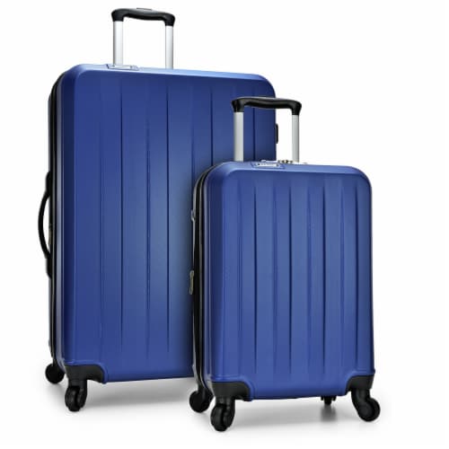 Traveler's Choice Elite Luggage Havana Spinner Luggage Set with USB Port - Navy Perspective: front