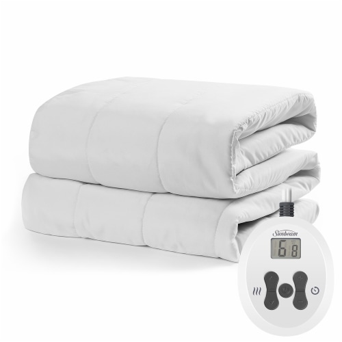 Sunbeam Quilted Heated King Size Mattress Pad Perspective: front