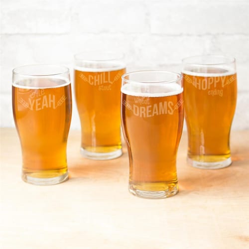 19 oz. Beer Pun Pilsner Glasses