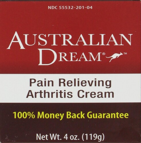 Australian Dream Pain Relieving Arthritis Cream Perspective: front