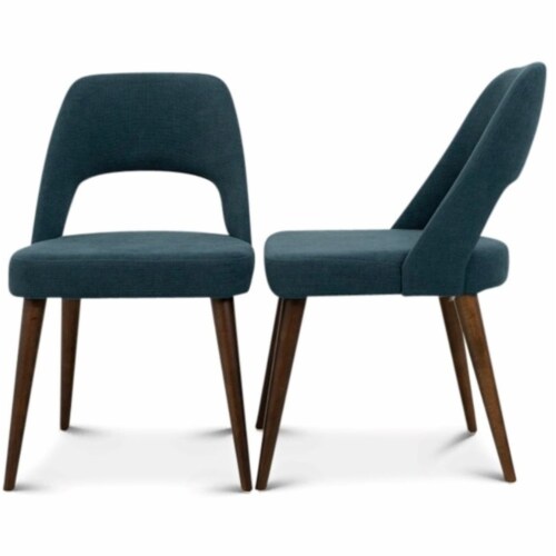 Blue mid century dining chair deals