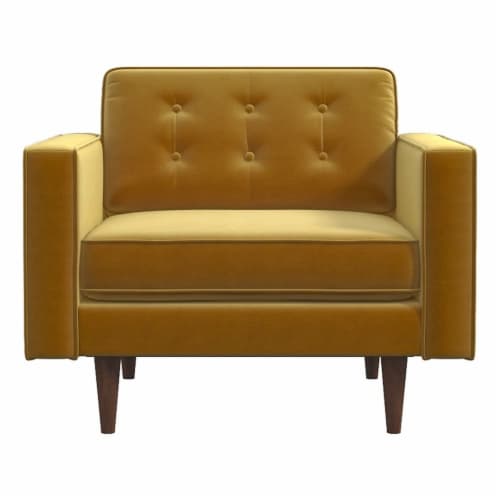 Mid century modern tufted chair cheap