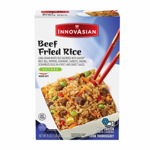 InnovAsian Beef Fried Rice Meal, Frozen Perspective: front