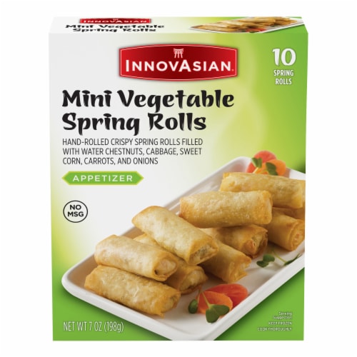 InnovAsian Mini Vegetable Spring Rolls, Frozen
