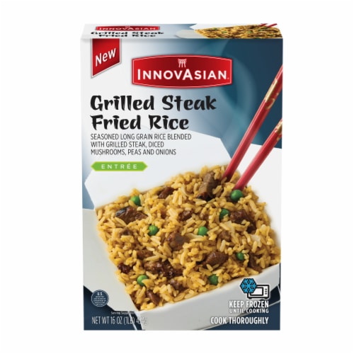 InnovAsian Grilled Steak Fried Rice, Frozen Perspective: front