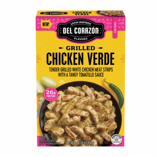 Del Corazón Grilled Chicken Verde Meal, Frozen Perspective: front