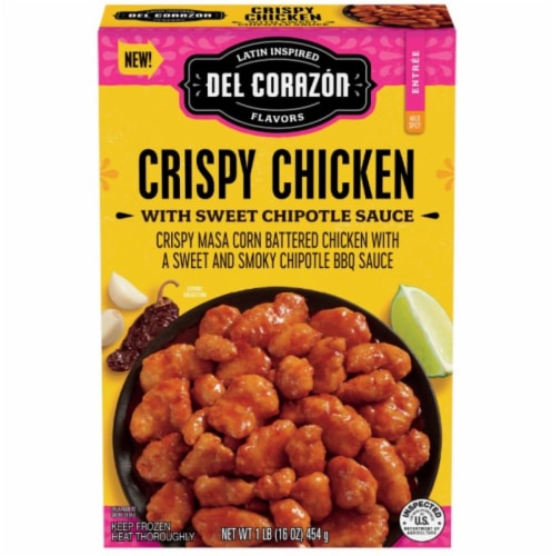 Del Corazón Crispy Chicken with Sweet Chipotle Sauce Meal, Frozen Perspective: front