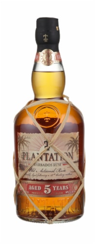 Plantation 5 Year Old Artisanal Barbados Rum Perspective: front