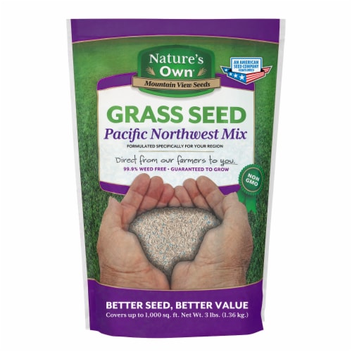Nature's Own® Grass Seed Pacific Northwest Mix - 3Lb East & Intermountain Perspective: front
