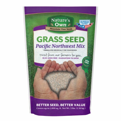 Nature's Own® Grass Seed Pacific Northwest Mix - 3Lb East & Intermountain Perspective: front